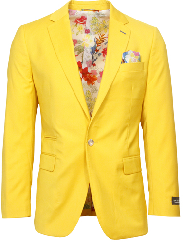 Men's Solid Poly Rayon Sport Blazers